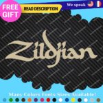 Fits Zildjian Cymbals Decals Stickers Vinyl Music Drum Bass Band Pearl Head Rock - Image 27