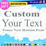 Custom New Times Roman Font Name Text Lettering Die Cut Decal Name Vinyl Sticker - Image 20