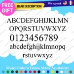 Custom New Times Roman Font Name Text Lettering Die Cut Decal Name Vinyl Sticker - Image 3