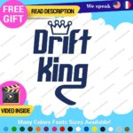 Drift King Decal Sticker Vinyl Illest Race Tunning Turbo JDM Car Lowered Turbo - Image 11