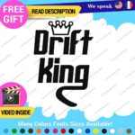 Drift King Decal Sticker Vinyl Illest Race Tunning Turbo JDM Car Lowered Turbo - Image 3