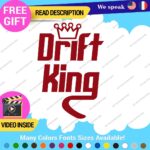 Drift King Decal Sticker Vinyl Illest Race Tunning Turbo JDM Car Lowered Turbo - Image 6