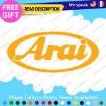 Fits Arai Helmet Stickers Decal Motorcycles Japan Visor Genuine Racing Bike Moto - Image 15