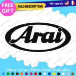 Fits Arai Helmet Stickers Decal Motorcycles Japan Visor Genuine Racing Bike Moto