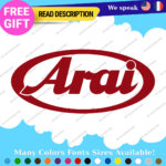 Fits Arai Helmet Stickers Decal Motorcycles Japan Visor Genuine Racing Bike Moto - Image 18