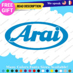 Fits Arai Helmet Stickers Decal Motorcycles Japan Visor Genuine Racing Bike Moto - Image 24