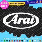 Fits Arai Helmet Stickers Decal Motorcycles Japan Visor Genuine Racing Bike Moto - Image 4