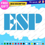 Fits ESP Guitar Stickers Decal Vinyl Headstock Neck Head Amp Case Rock Group MOP - Image 14