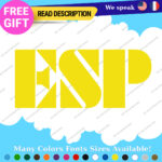 Fits ESP Guitar Stickers Decal Vinyl Headstock Neck Head Amp Case Rock Group MOP - Image 16