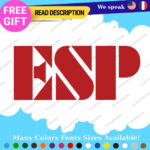 Fits ESP Guitar Stickers Decal Vinyl Headstock Neck Head Amp Case Rock Group MOP - Image 18