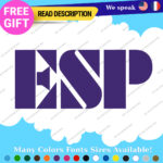 Fits ESP Guitar Stickers Decal Vinyl Headstock Neck Head Amp Case Rock Group MOP - Image 22