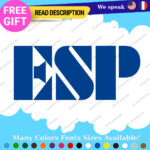 Fits ESP Guitar Stickers Decal Vinyl Headstock Neck Head Amp Case Rock Group MOP - Image 4