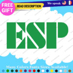 Fits ESP Guitar Stickers Decal Vinyl Headstock Neck Head Amp Case Rock Group MOP - Image 6