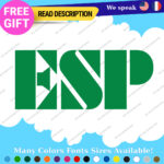 Fits ESP Guitar Stickers Decal Vinyl Headstock Neck Head Amp Case Rock Group MOP - Image 7