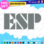 Fits ESP Guitar Stickers Decal Vinyl Headstock Neck Head Amp Case Rock Group MOP - Image 8