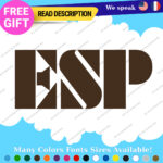 Fits ESP Guitar Stickers Decal Vinyl Headstock Neck Head Amp Case Rock Group MOP - Image 9