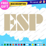 Fits ESP Guitar Stickers Decal Vinyl Headstock Neck Head Amp Case Rock Group MOP - Image 10