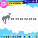 Fits Large Bronco Decals Stickers Vinyl Fender Side Hood Horse Sport Ford Door - Image 18
