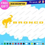 Fits Large Bronco Decals Stickers Vinyl Fender Side Hood Horse Sport Ford Door - Image 3