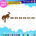 Fits Large Bronco Decals Stickers Vinyl Fender Side Hood Horse Sport Ford Door - Image 23