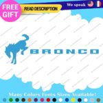 Fits Large Bronco Decals Stickers Vinyl Fender Side Hood Horse Sport Ford Door - Image 24