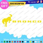 Fits Large Bronco Decals Stickers Vinyl Fender Side Hood Horse Sport Ford Door - Image 4