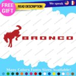 Fits Large Bronco Decals Stickers Vinyl Fender Side Hood Horse Sport Ford Door - Image 6