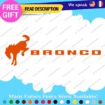 Fits Large Bronco Decals Stickers Vinyl Fender Side Hood Horse Sport Ford Door - Image 7