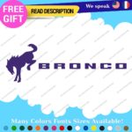 Fits Large Bronco Decals Stickers Vinyl Fender Side Hood Horse Sport Ford Door - Image 10