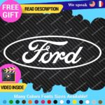 Fits Oval Ford 1976 Decal Sticker Vinyl Vintage Mustang Car Emblem Truck Build
