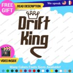 Drift King Decal Sticker Vinyl Illest Race Tunning Turbo JDM Car Lowered Turbo - Image 20