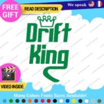 Drift King Decal Sticker Vinyl Illest Race Tunning Turbo JDM Car Lowered Turbo - Image 18
