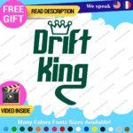 Drift King Decal Sticker Vinyl Illest Race Tunning Turbo JDM Car Lowered Turbo - Image 26