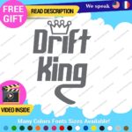 Drift King Decal Sticker Vinyl Illest Race Tunning Turbo JDM Car Lowered Turbo - Image 22
