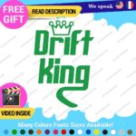 Drift King Decal Sticker Vinyl Illest Race Tunning Turbo JDM Car Lowered Turbo - Image 17