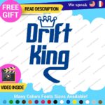 Drift King Decal Sticker Vinyl Illest Race Tunning Turbo JDM Car Lowered Turbo - Image 15