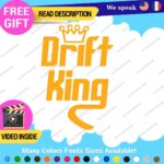 Drift King Decal Sticker Vinyl Illest Race Tunning Turbo JDM Car Lowered Turbo - Image 27