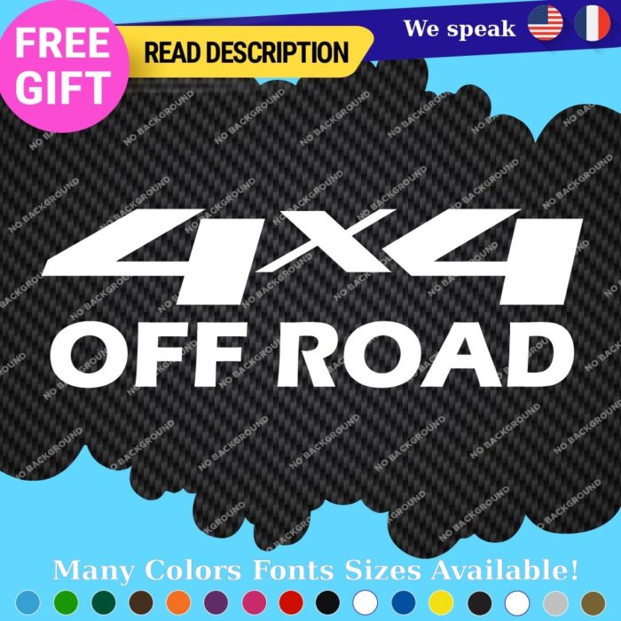 Fits 4X4 Off Road Decals Stickers Vinyl Truck Bedside Chevy Silverado GMC Sierr - Image 14