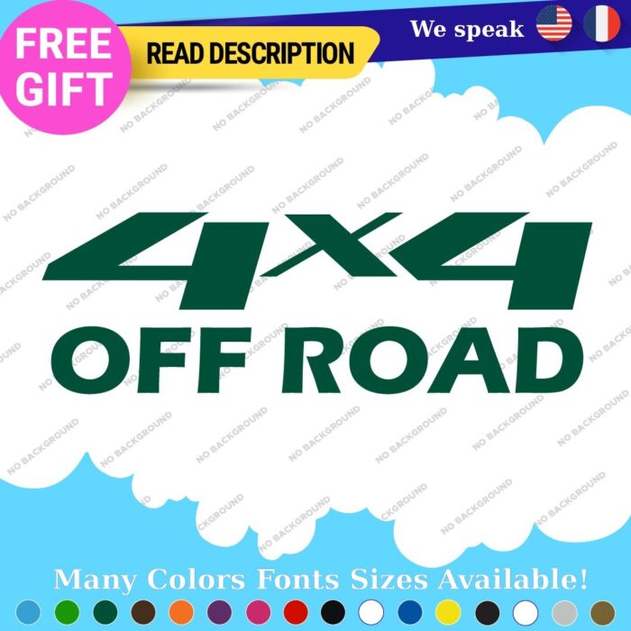 Fits 4X4 Off Road Decals Stickers Vinyl Truck Bedside Chevy Silverado GMC Sierr - Image 26