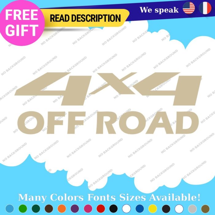 Fits 4X4 Off Road Decals Stickers Vinyl Truck Bedside Chevy Silverado GMC Sierr - Image 21