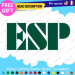 Fits ESP Guitar Stickers Decal Vinyl Headstock Neck Head Amp Case Rock Group MOP - Image 27