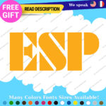 Fits ESP Guitar Stickers Decal Vinyl Headstock Neck Head Amp Case Rock Group MOP - Image 26