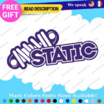 Fits Static Suspension Decal Stickers Vinyl  Shock Coilover Stance Lowered JDM - Image 11