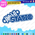 Fits Static Suspension Decal Stickers Vinyl  Shock Coilover Stance Lowered JDM - Image 15