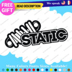 Fits Static Suspension Decal Stickers Vinyl  Shock Coilover Stance Lowered JDM