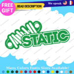 Fits Static Suspension Decal Stickers Vinyl  Shock Coilover Stance Lowered JDM - Image 17