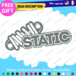 Fits Static Suspension Decal Stickers Vinyl  Shock Coilover Stance Lowered JDM - Image 19