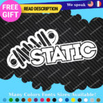 Fits Static Suspension Decal Stickers Vinyl  Shock Coilover Stance Lowered JDM - Image 3