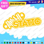 Fits Static Suspension Decal Stickers Vinyl  Shock Coilover Stance Lowered JDM - Image 4