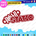 Fits Static Suspension Decal Stickers Vinyl  Shock Coilover Stance Lowered JDM - Image 6